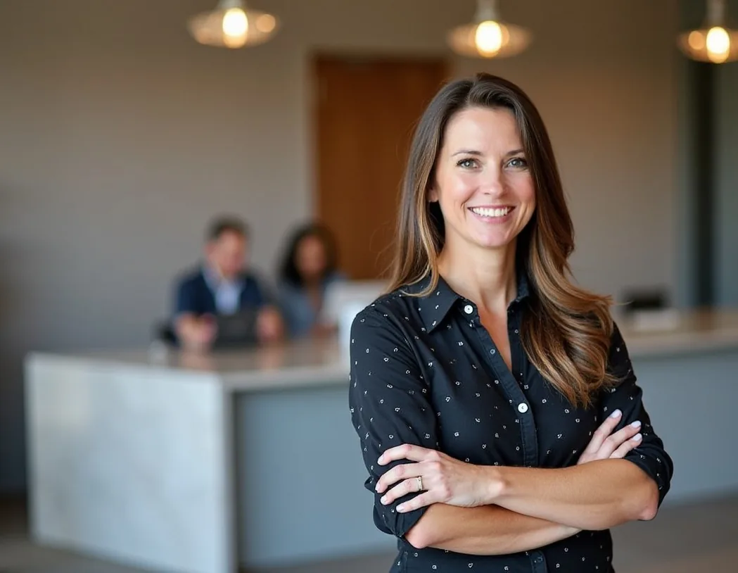 Professional coach working with client